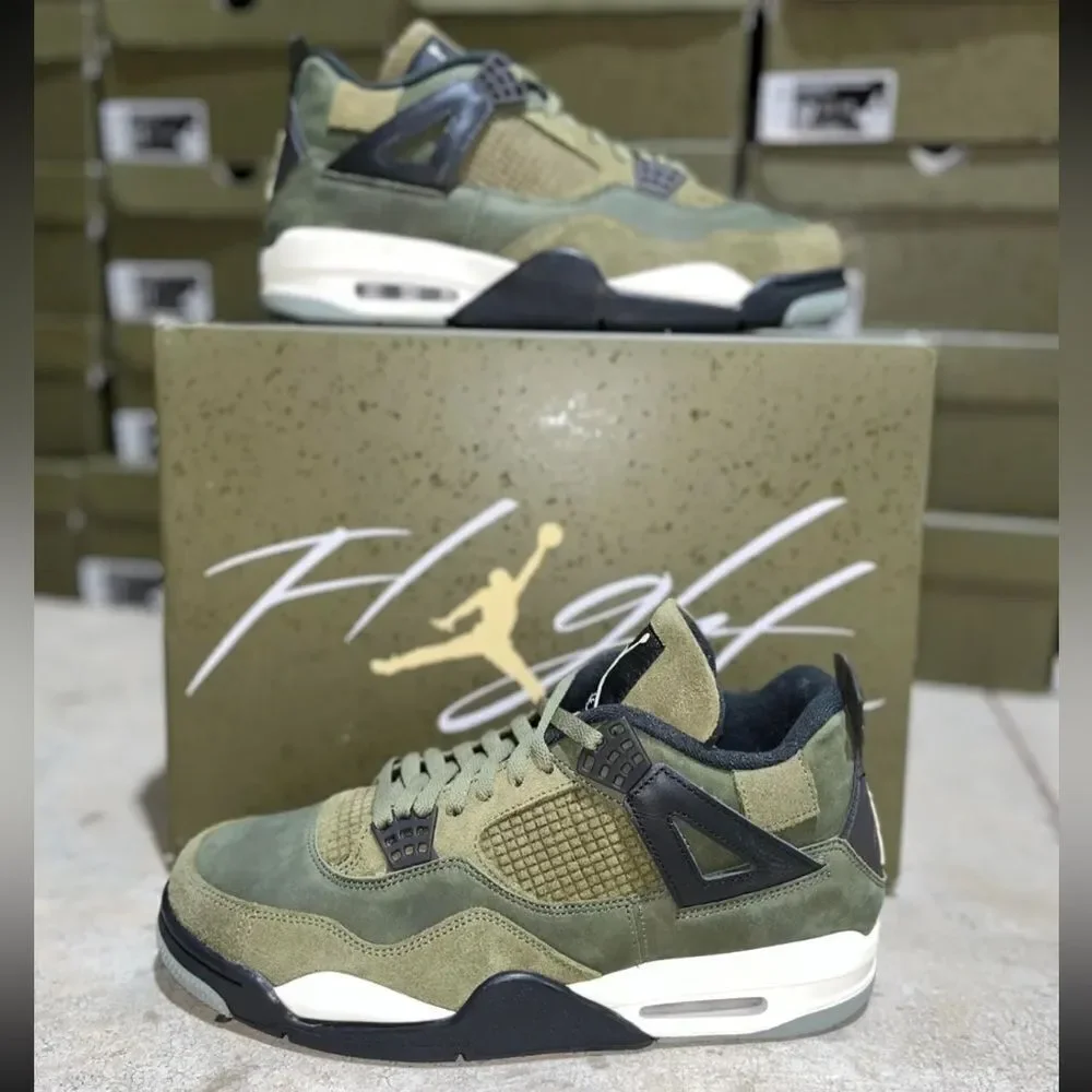 Nike Air Jordan 4 Craft Medium Olive black vanilla FB9927-200 size 8 - 14